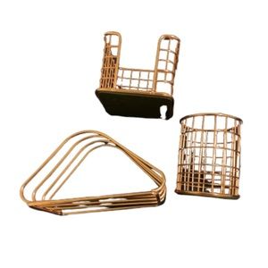 Rose gold office set